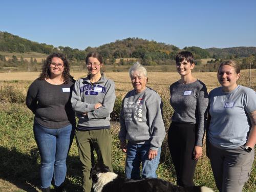 students from UW's Nelson Institute during research project at Fancy Creek