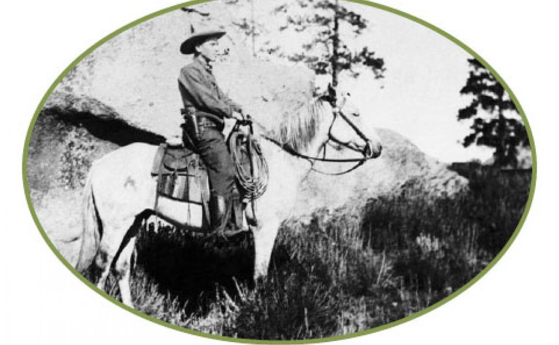 Aldo Leopold on horse.