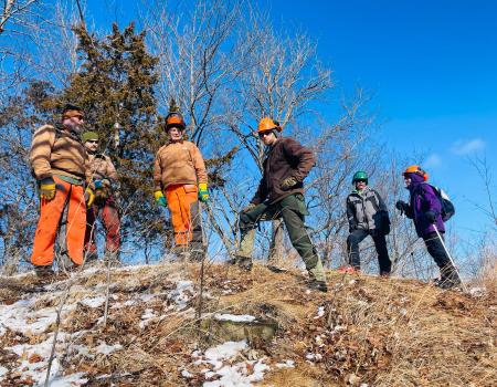 volunteer group at Tunnelville in 2023