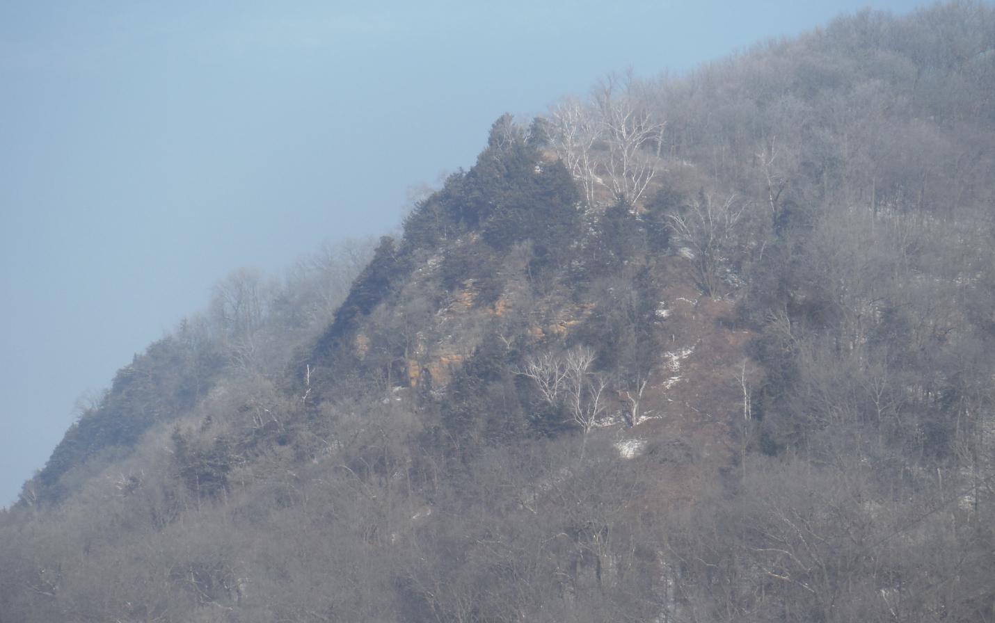 view of Angel Bluff in Buffalo County