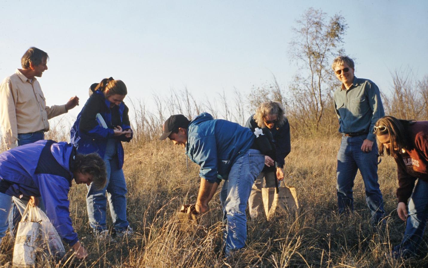 seed collection at Holland Sand Prairie