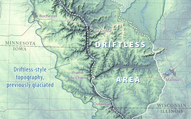 driftless area map